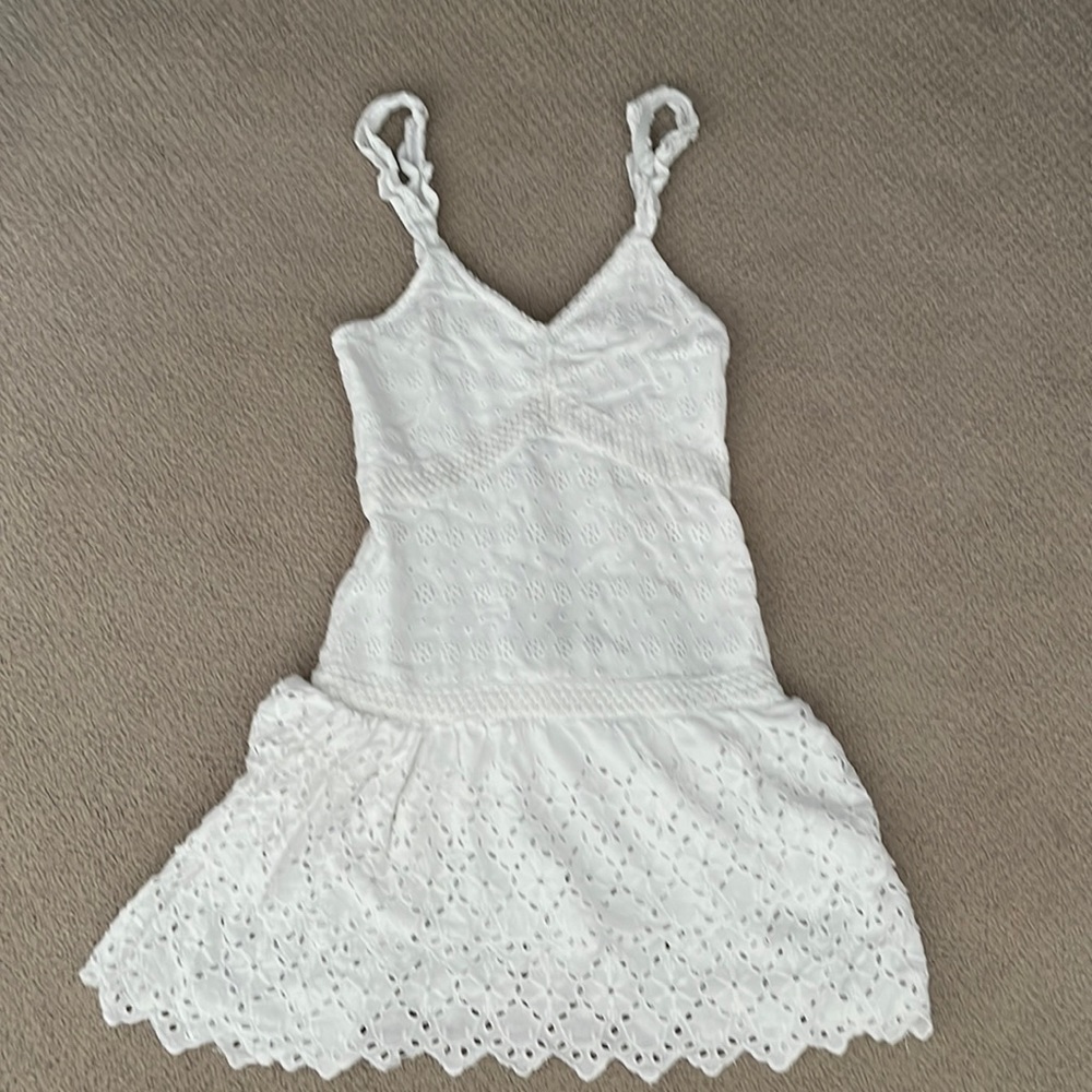 sim and sam white dress
